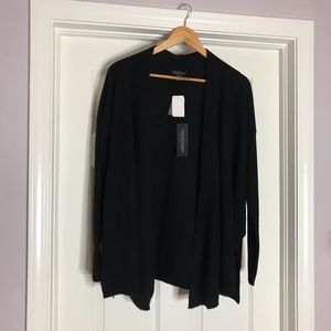 Cashmere Cardigan Black Cozy Oversized Saks Warm